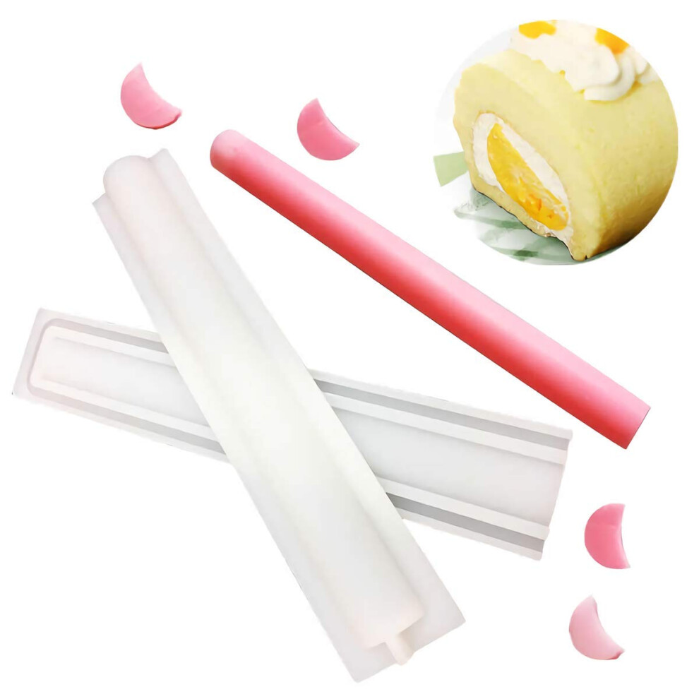 Molde De Silicona Para Jab N Con Forma De Media Luna, Tubo Largo, Columna De Sonata, Molde Para Chocolate, Caramelo, Mousse, Pasteles, Molde Para-image