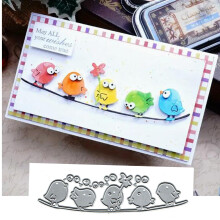 6 buc Pasari pe marfa Metal Die Cuts Spring Tree Pasari Taiere Stencils DIY Scrapbooking Decorativ Embsing Paper Party Wedding Card Making