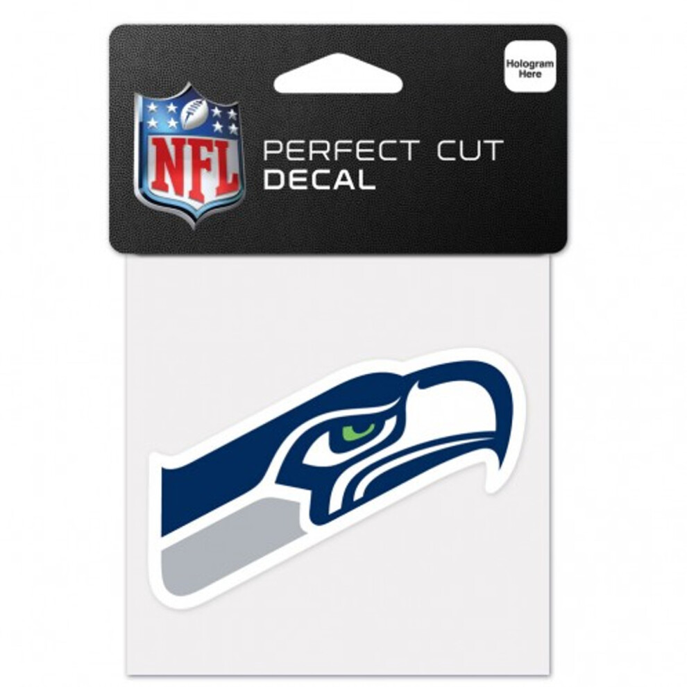 Seattle Seahawks Decal 4X4 Perfect Cut Color 032085630803