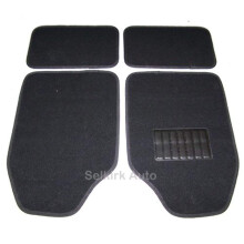 Face?i -o pe Floormats Ride - Universal 4 PC. Set w/Hat Pads-Carpet covora?e auto Van ?i camioane-?ofer fa?a ?i spate ?i pasager-negru