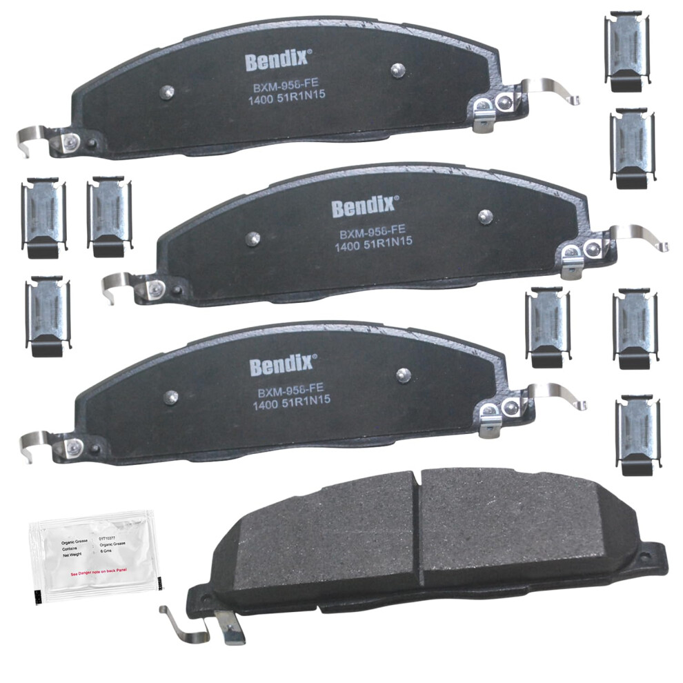 Bendix Priority1 Cfm1400 Semi-Metallic Rear Brake Pads For Dodge Ram 2500 2010-2009 Ram 3500 2010-2009 Ram 4000 2010-2009 Ram 2500 2018-2011 3500 887243240741