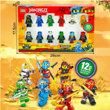 12Pcs Ninja Minifigures Building Block Toy Gifts Kids Fit Lego