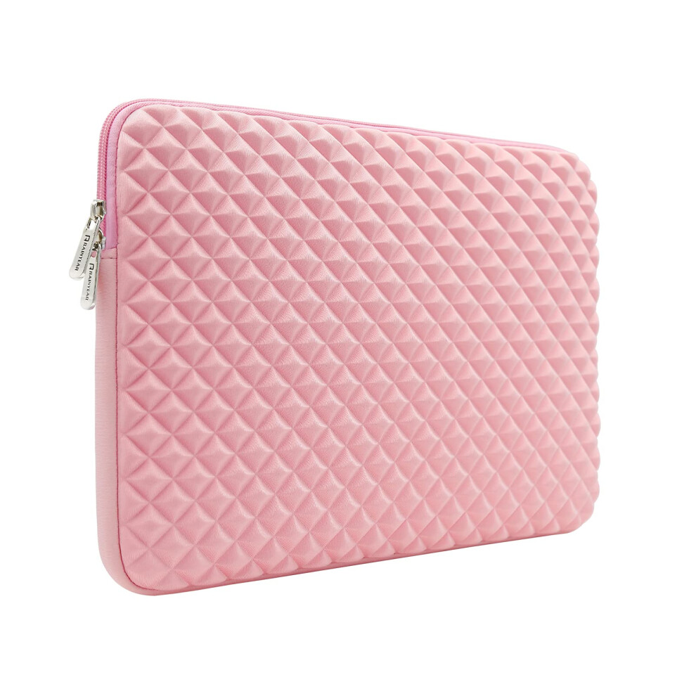 Rainyear 15.6 Inch Laptop Sleeve Diamond Foam Shock Resistant Neoprene Padded Case Fluffy Lining Zipper Cover Carrying Bag Compatible With 15.6"" Note 605945525979