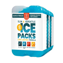 Packs de glace des emballeurs sains pour les sacs a lunch - Pack cool d'origine | Pack de glace reutilisable mince et durable pour le sac a lunch