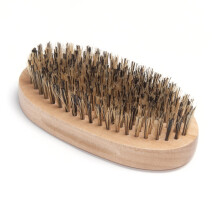 Diane Reinforced Boar Bristle Military Wave Brush for Men and Barbers - Hard Bristles for Thick to Coarse Hair - Use for Detangling, Smoothing, Wave S