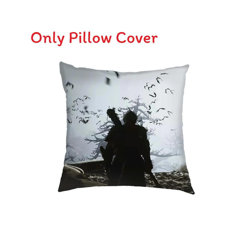(Style 5)Housse de coussin noire Myth Wukong jeu lit périphérique canapé oreiller lin décoration