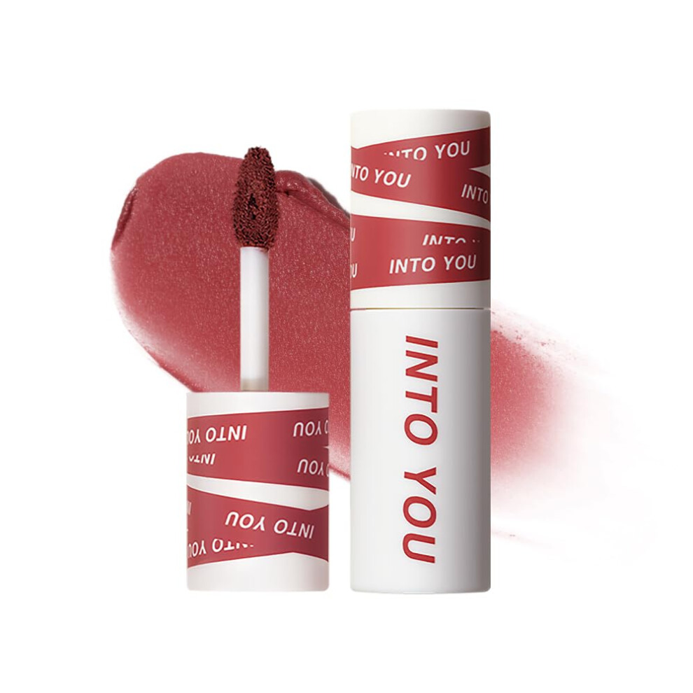 Into You Red Matte Lipstick For Women Matte Lipstick Long Lasting Multi-Purpose For Lips And Cheek Non-Stick Cup Not Fade Lip Stain Makeup Cosmetic