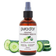 Pura d'OR-4 uncji Organiczne nasiona ogrka oleju 100% Pure USDA certyfikowana ocena premium All Natural krem ??nawilzajacy na zimno bezfaliedfor