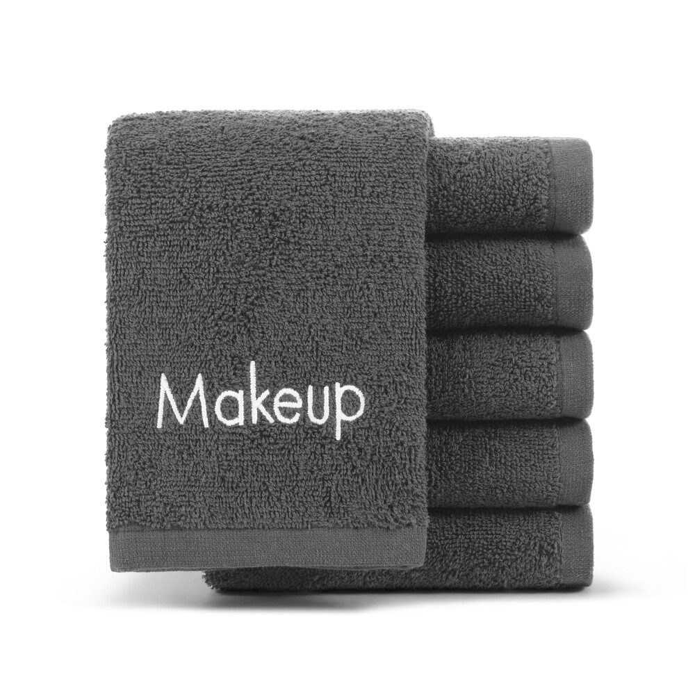 Serviettes de maquillage Arkwright - Lot de 6 - Gant de toilette en coton doux et délicat, démaquillant pour le visage, chiffon gomme réutilisabl