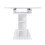(White) Rectangular Extendable Dining Table with Storage 9