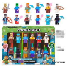 12Pcs Minecraft Minifigures Building Block Toy Gifts Kids Fit Lego
