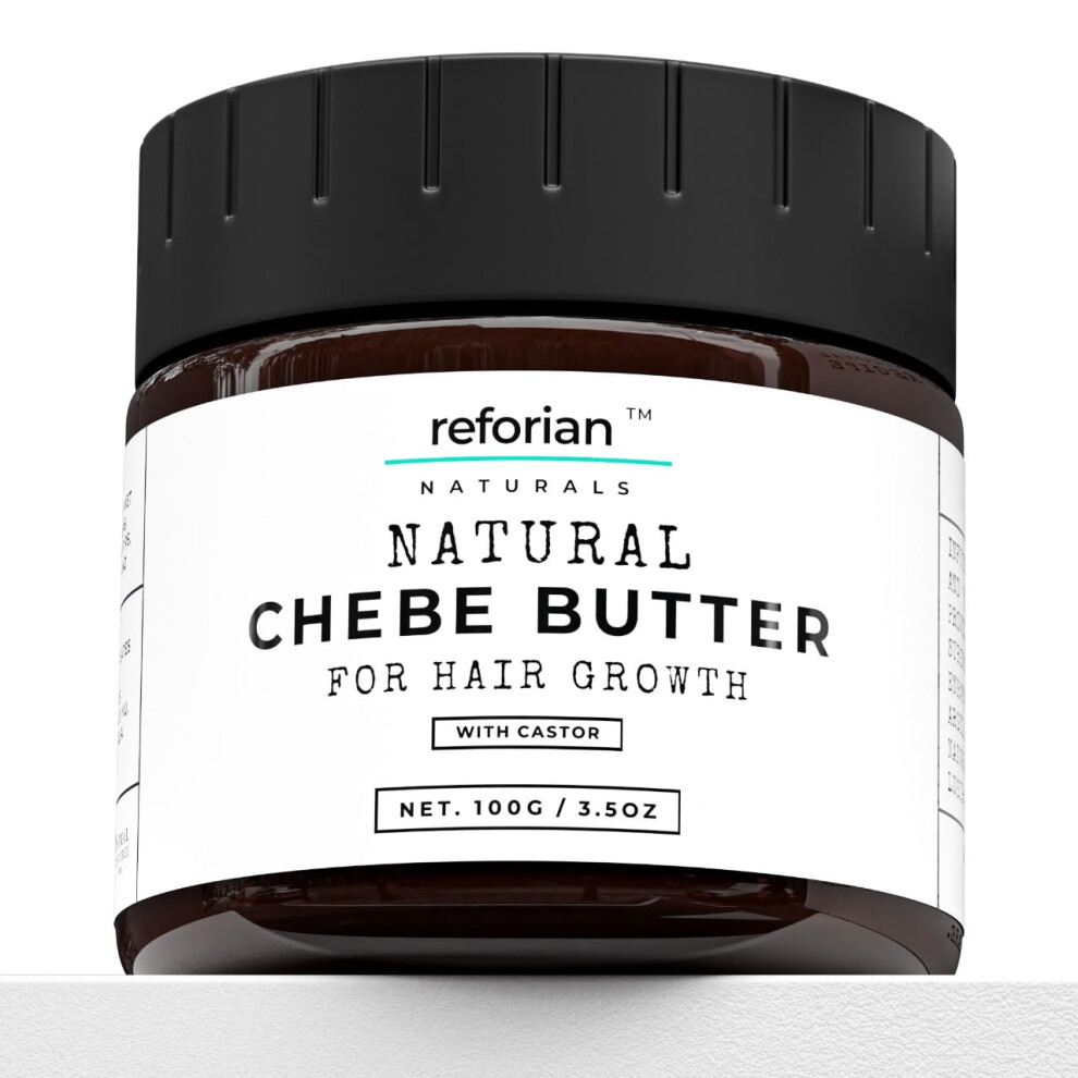 Reforian Black Chebe Butter For Hair Growth Products For Hair With Castor & Biotin Chebe Hair Butter For Hair Growth Made With African Chebe Powder For Hair Gr