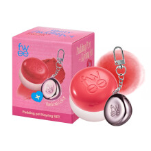 FWEE LIP & CHEEK BLURRY PUDDING POT + PENDING CHEIE | Fete | Cheia colorata aleatorie | Machiaj Blush Blush Buildable Lightweight Multi-Uses Moft