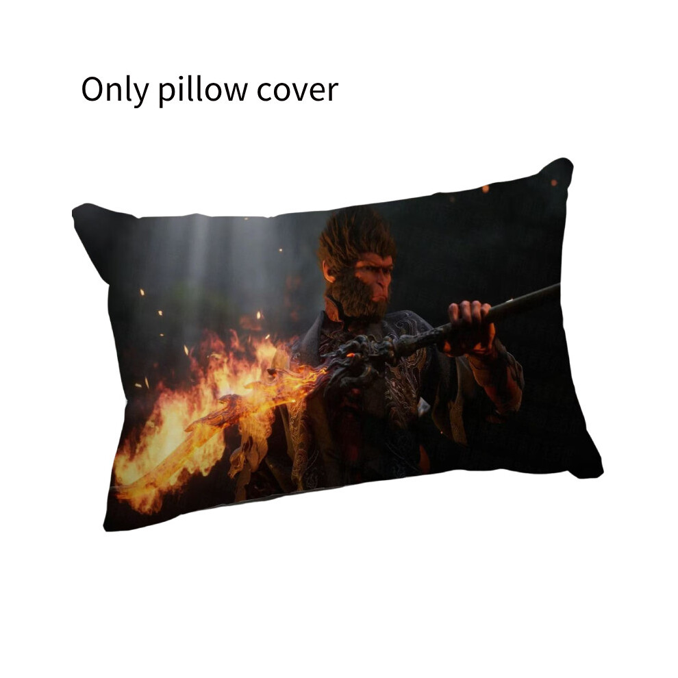 (Style 10)Housse de coussin rectangulaire noire Myth Wukong lit périphérique canapé décoration cadeau