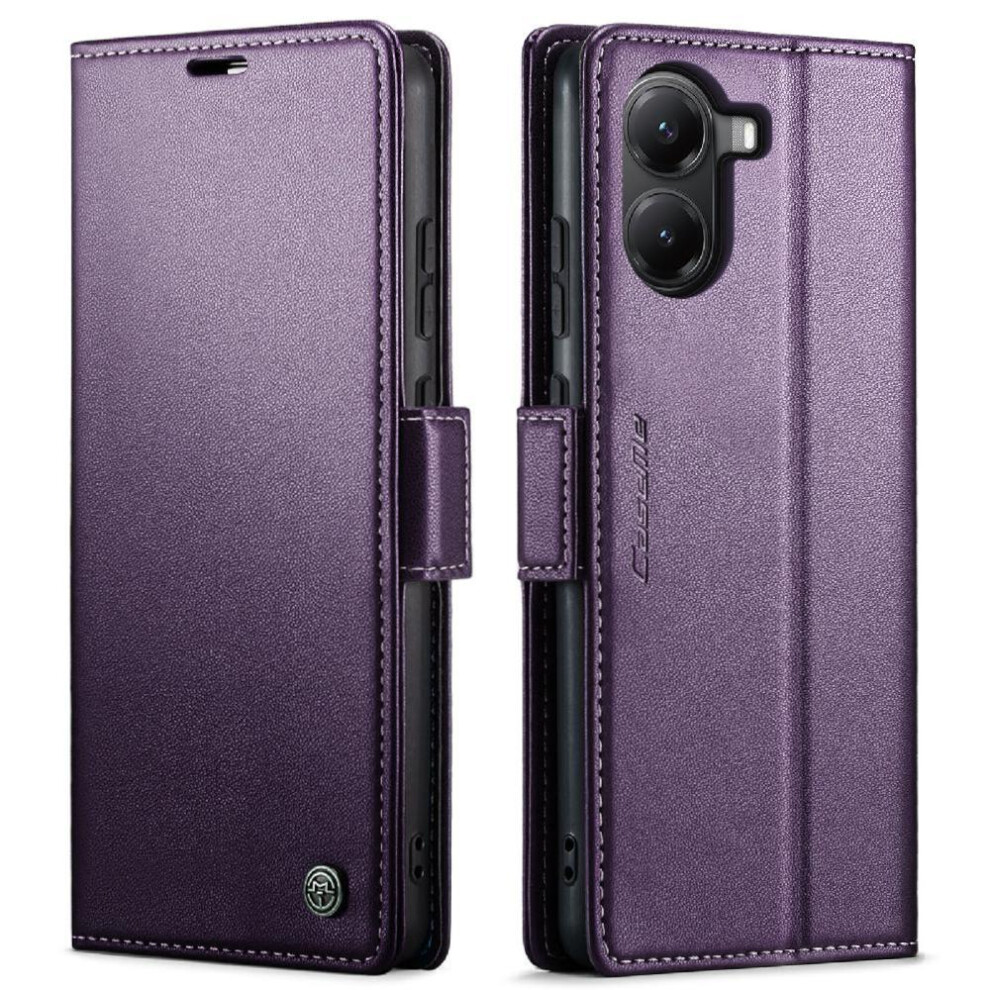 (Purple) Flip Case For Xiaomi Poco X7 Pro 5G Anti Fraud Shockproof Case Card Slot Wallet Case Kickstand Purple 764544246385