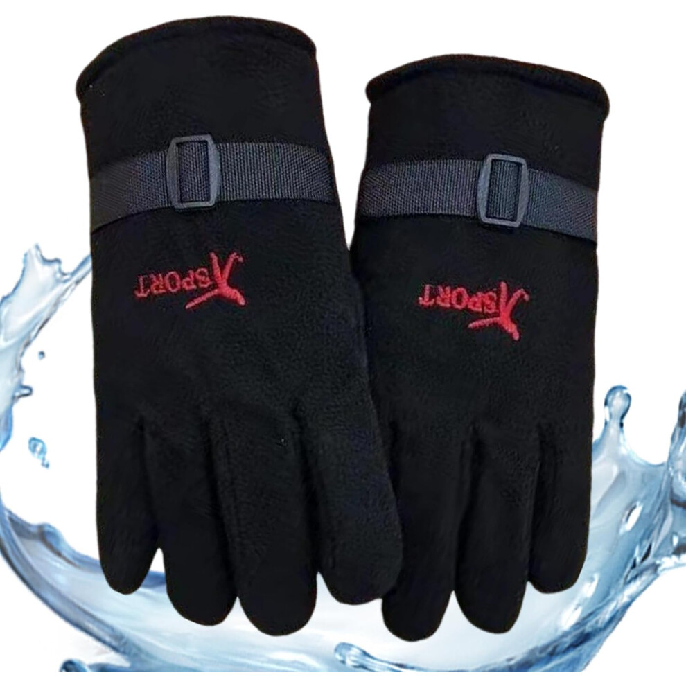 Snow Gloves, Warm Gloves - Outdoor Cycling Gloves - Thickened Winter Touch Screen Gloves, Comfortable Mitten for Men and Women