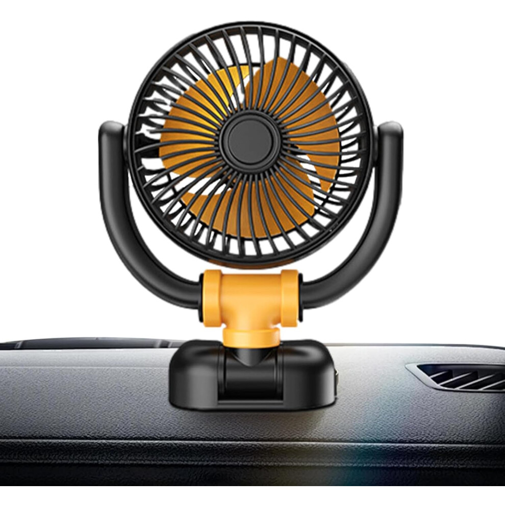 (12v Model) Fan - Car Cooling Fan - Powerful Cooling, Ultra-Quiet, 360 Rotation Small Portable Fan For Home, Travel, Camping, Outdoor, Indoor