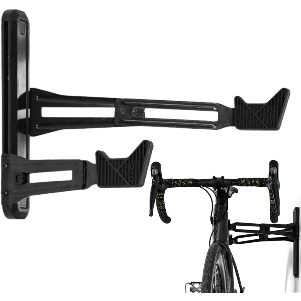 Wall Mounted Rack, Cycle Storage Rack, Space Saving Garage Storage Hanger Stand, Adjustable Wall Mounted Hook Holds up to 40 kg for the Basement of