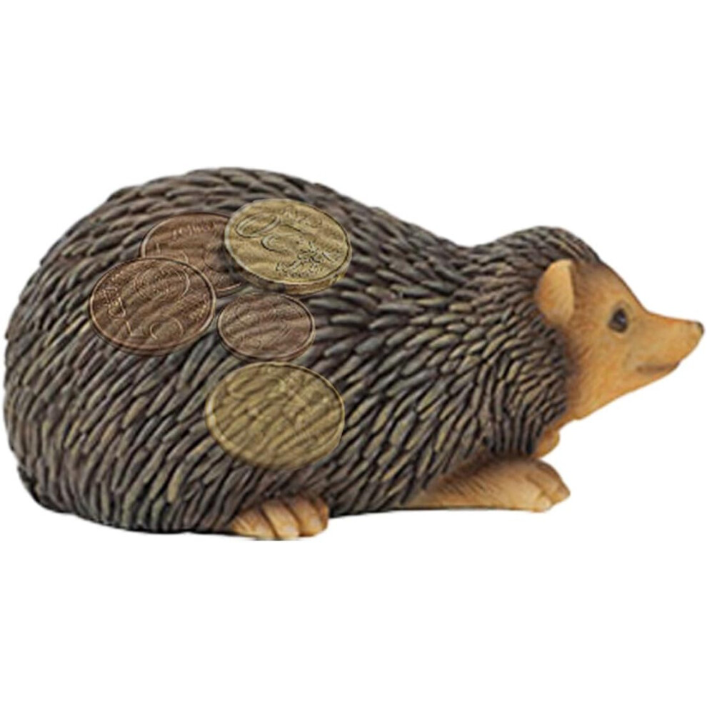 (Hedgehog) Key Hiding Place for Outdoor Use, Hidden Key Holder for Outdoors, Key Replacement Box, Garden Statue Key Holder, Animal Key Hiding Statue