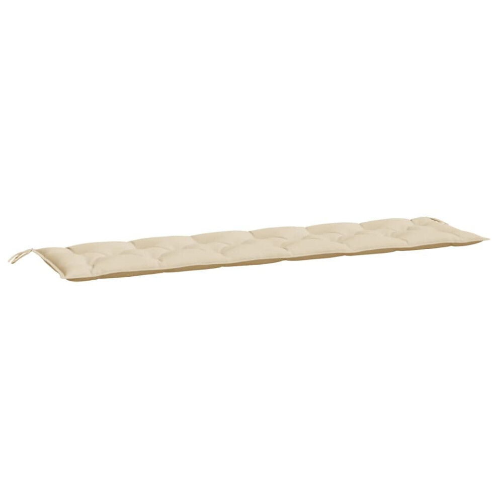 Coussin de banc de jardin vidaXL Beige 200 x 50 x 7 cm Tissu