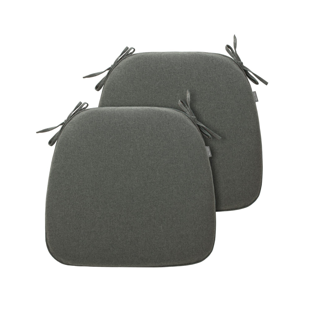 Coussins De Chaise Magpie Fabrics Pour ExtéRieur/IntéRieur 43 X 40 X 5 Cm Avec Attaches, Lot De 2, ImperméAbles, Toutes Saisons, En Forme De U, D-image