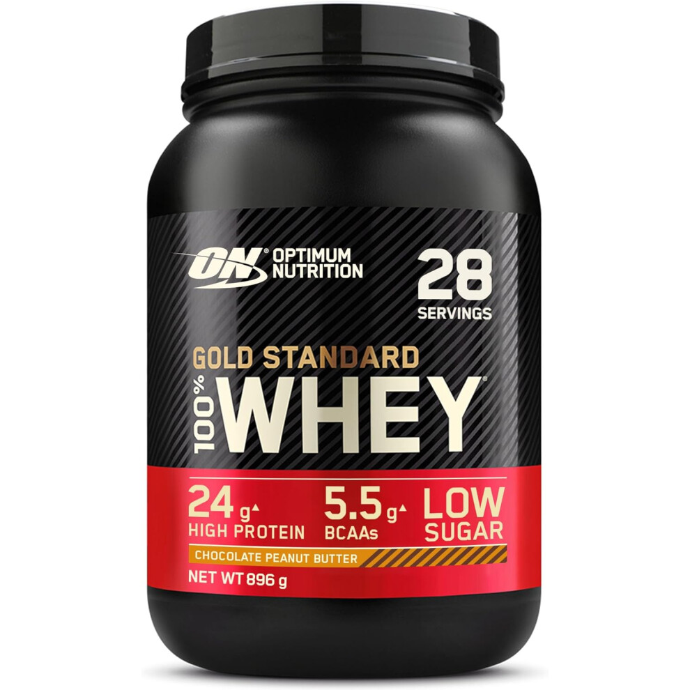 Optimale Voeding ProteïNe Op 100% Whey Gold Standard 2 Lbs - 908 Gr Smaak Chocolade Pindakaas-image