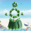 (As show, One size) 1set Leaf Skirt 3