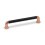 (160mm Handle) Copper Black Industrial Kitchen Handles Pipe Bar 2 Size 1