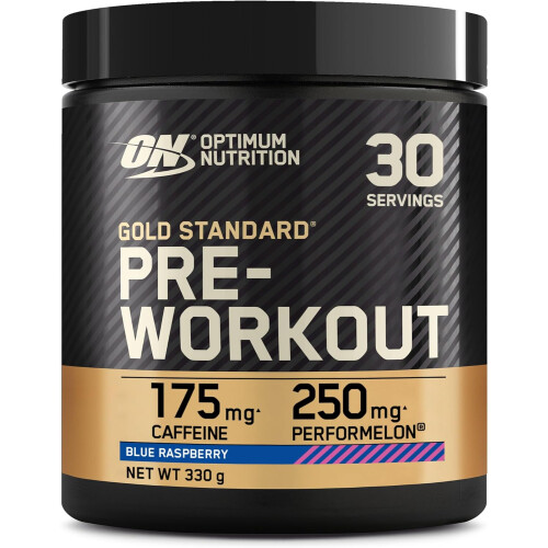 Optimum Nutrition Optimum Nutrition Gold Standard Pre Workout Blue Raspberry Flavour 330g