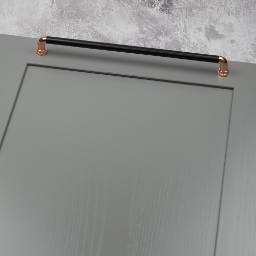 (320mm Handle) Copper Black Industrial Kitchen Handles Pipe Bar 2 Size 2