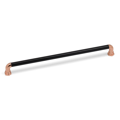 (320mm Handle) Copper Black Industrial Kitchen Handles Pipe Bar 2 Size