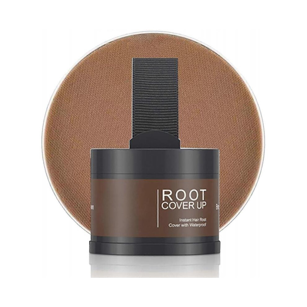 Brown (Brown) Hairline Powder, Hair Root Dye, Root Touch Up Powder, Instantly Hair Color Shadow Cover Gray Hair Root, 4G Hair Touch-Up Powder