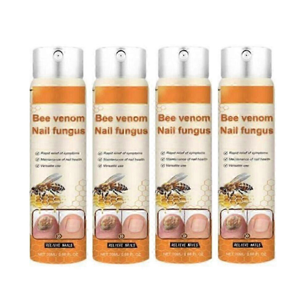 (4pcs) Bee Venom nail Care Spray, Hand, foot and Nail Cleaning spray, Moisturizing nail spray