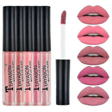 (02 5PCS) 6PCS/Set HANDAIYAN Matte Lipstick Set Lasting Moisturing Lip Gloss Liquid Lipstick Velvet Sexy