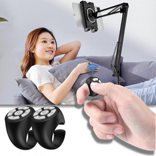 Bluetooth 5.3 Remote Control Ring, Wireless Camera Shutter Selfie Button for Cell Phone Remote Clicker,Page Turner Volume Adjustment, Simulate Mouse 1