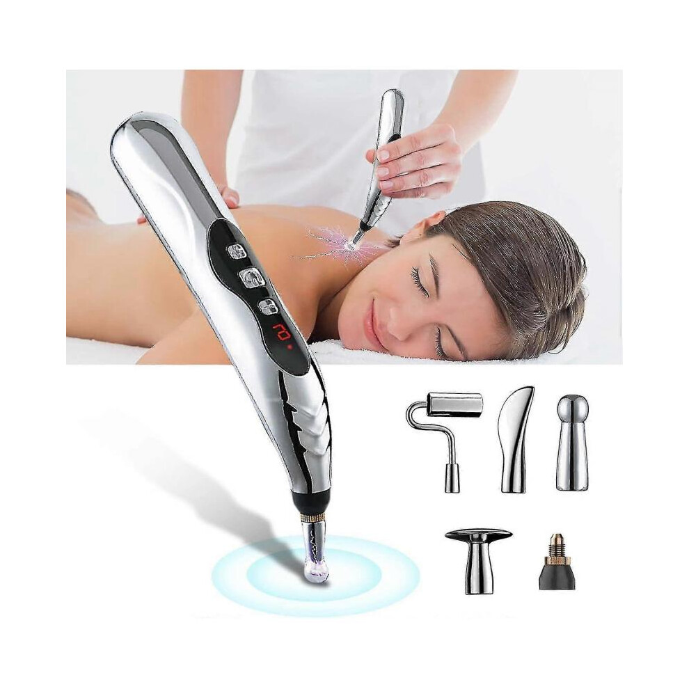 Acupuncture Pen, Electronic Pain Relief Therapy, 5 In 1 Energy Pulse Massage Pen, Usb Energy Pen, Pain Relief Tools, Rechargeable