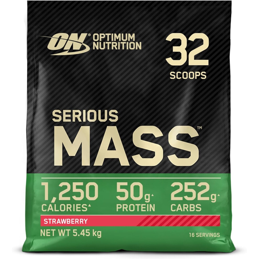 Optimum Nutrition Serious Mass, Strawberry, 5450G
