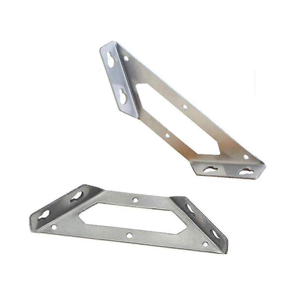 2Pcs Stainless Steel Corner Braces, Triangle Brackets, Table Chair Furniture Joints Corner Connectors 5004229623311