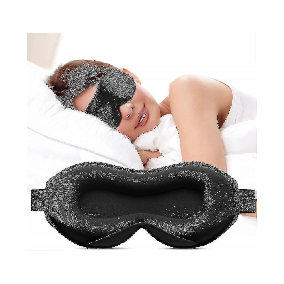 Sleep Mask for Women And Men,3d Eye Sleep Mask for Side Sleepers,100% Silk Blackout Eye Mask Eye Cover for Sleeping with Adjustable Band for Yoga Trav