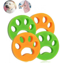 4 Pcs Pet Hair Remover Washing Machine Hair Cleaning Tool Reusable for Clothes, Bedding, Dog Cat Hair