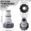 2pcs Pool Connection Set Threaded Pump Hose Adapters for Intex Fit Aru 2