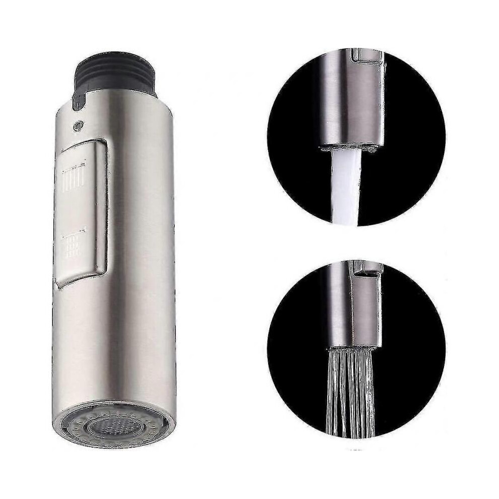Replacement Kitchen Faucet Ends Hand Shower Universal G1 / 2 Removable Faucet Head Stainless Steel Sus304 Brushed, Pfs200-Bs 5004229623816