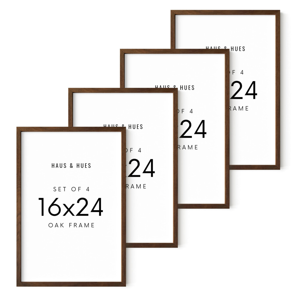 Cadres photo HAUS AND HUES 16x24 - Ensemble de 4 cadres photo 16x24 pour cadres muraux pour affiches 16x24 Ensemble de cadres muraux galerie 16 x