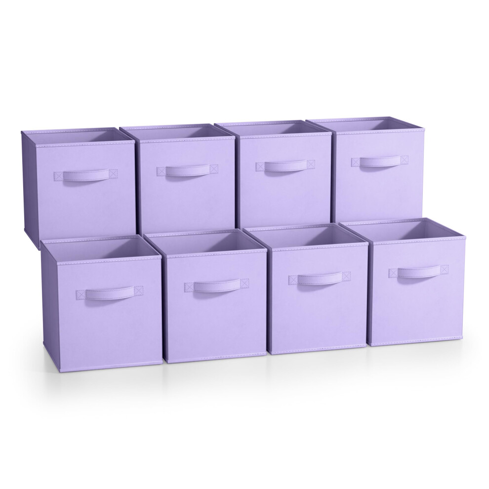 Sorbus Fabric Storage Cubes - 8 Foldable Storage Bins for Organizing Pantry  Cubbies  Toy Box - Clothes Storage & Closet Organizer - 11 Inch Collapsib-image-OPC-PFSVJM2-NEW