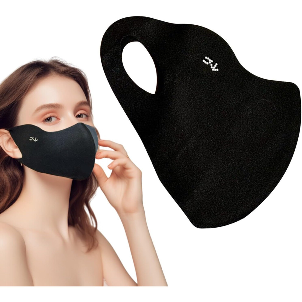 (Zero Warm Mask--Black) Sunscreen Face Cover | Golf Face Cover UPF 50  - Breathable Golf Face Cover, Warm Sunscreen Face Shield For Men Women