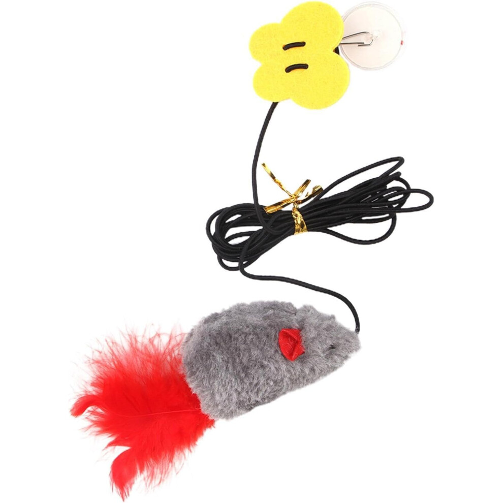 (gray) Hanging Toy for Cats, Kitten Toys, Funny Door Hanging, Bouncing Toy, Cat Door Toy, Swing Toy, Cat Toy, Funny Door, Interactive Cat Toy, Retract