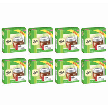 Capace cu gura obi?nuita pentru borcane de mason din sticla utilizate pentru conserve Juice Jam Jelly Jelly 12-Count pachet de 8 (96 de capac tot