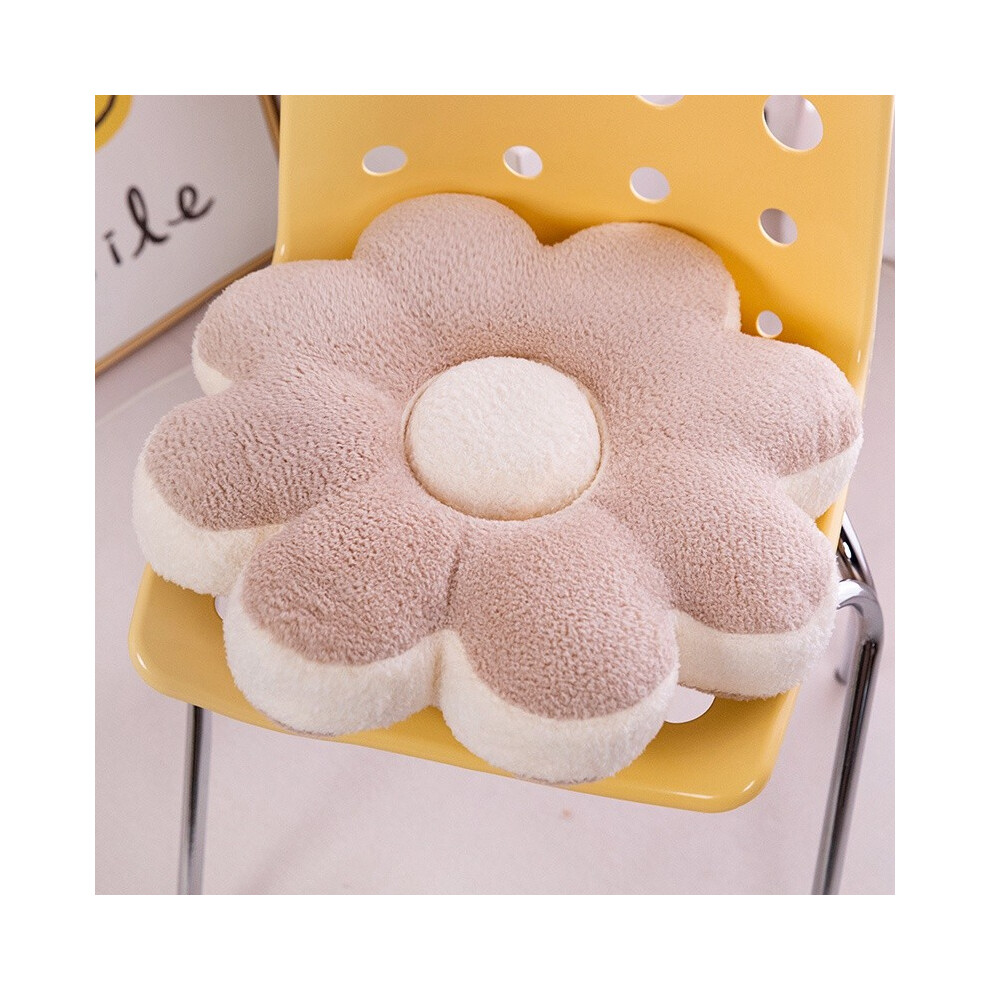 (Cream)Coussin peluche fleur colorée coussin canapé coussin dopamine décoration chambre cadeau