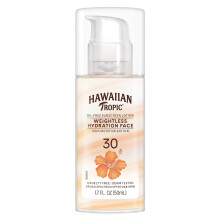 Hawaiian Tropic Silk Hydration Weightless Oil-Free Face Sunscreen SPF30 Lotion 50ml | Broad Spectrum UVA/UVB Protection | Water-Resistant