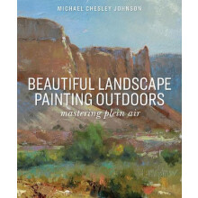 Beautiful Landscape Painting Outdoors by Michael Chesley Johnson Paper